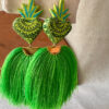 Aretes milagrito pompon verde