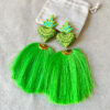 Aretes milagrito pompon verde - Image 3