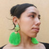 Aretes milagrito pompon verde - Image 4