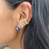 Earcuff brillas turquesa - Image 2