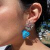 Aretes arrecife plateado copal - Image 2