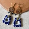 Aretes femenina perla