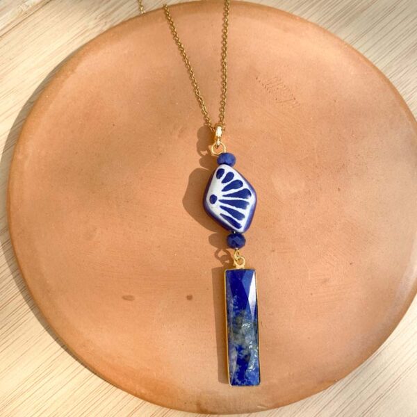 Collar coqueta lapislazuli
